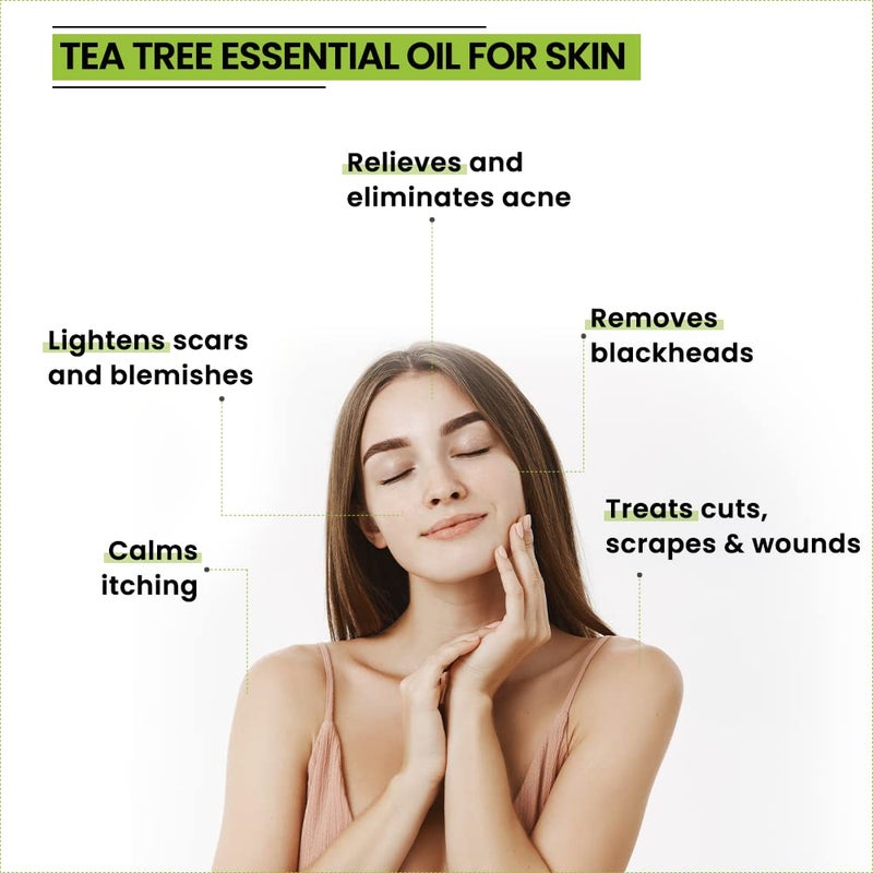 Rey Naturals Rey Naturals Pure Tea Tree Essential Oil Tea Tree Oil For For Hair Tea Tree Oil for face Tea Tree oil for skin Suitable For All Skin Hair Types 15ml - Image 3
