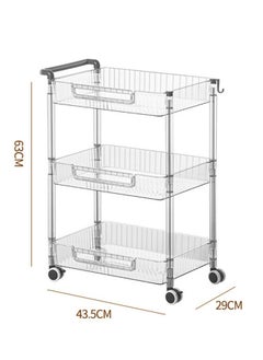 NKX Versatile 3 Layered Rectangular Shaped Floor-standing Fruit and Vegetable Storage Rack  - Image 1