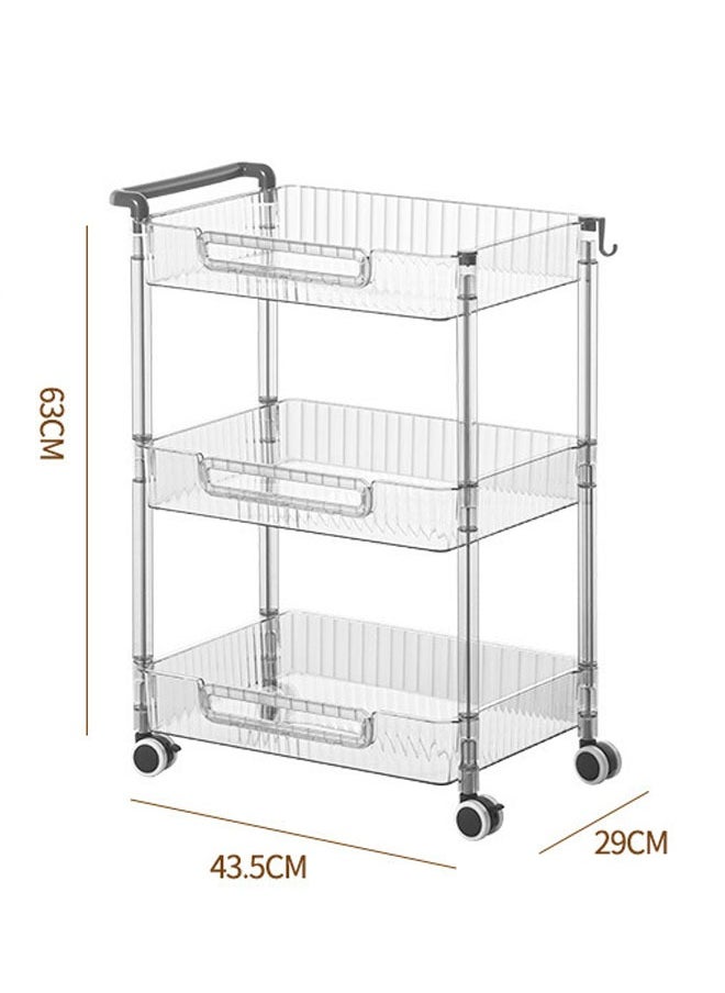 NKX Versatile 3 Layered Rectangular Shaped Floor-standing Fruit and Vegetable Storage Rack  - Image 1
