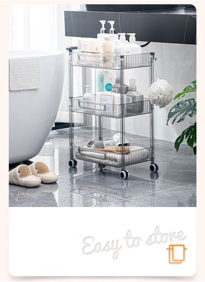 NKX Versatile 3 Layered Rectangular Shaped Floor-standing Fruit and Vegetable Storage Rack  - Image 4