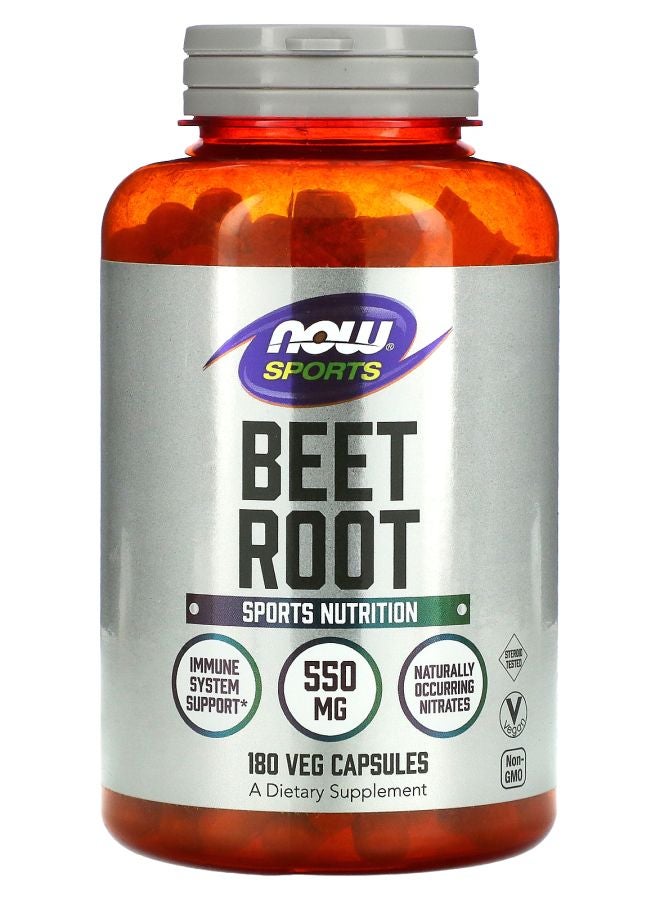 now Sports Beet Root 550 mg 180 Veg Capsules