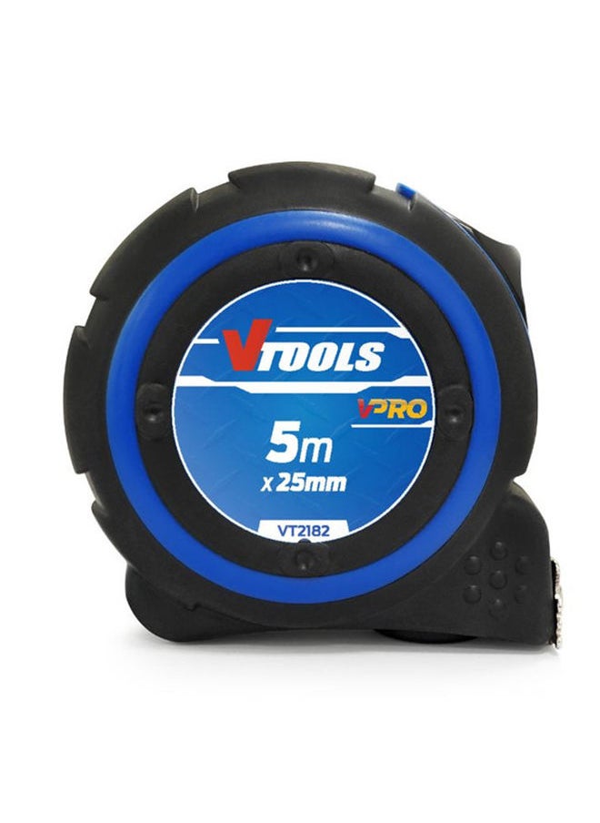 VTOOLS - 5M Self-Lock Measuring Tape With Magnetic Tip Hook - Image 1