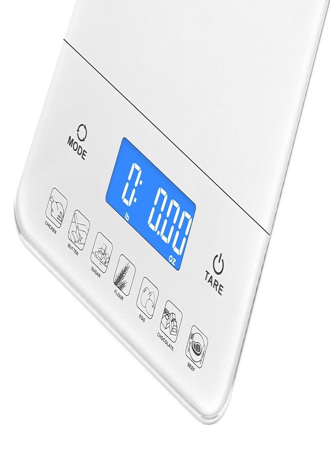Ozeri Touch III Digital Kitchen Scale with Calorie Counter, 22 lbs (10 kg), White - Image 3