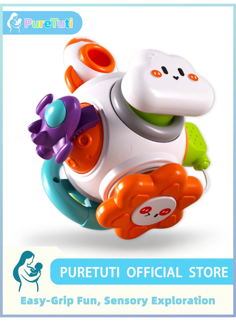 PureTuti Montessori Sensory Toys for Toddlers 1-3 - Travel Activities Busy Board Cube - Baby Gifts for 6 9 12 18 Months 1 2 One Year Old Infant Boys Girls - Airplane Plane Car Travel Toys Educational Learning - Image 1