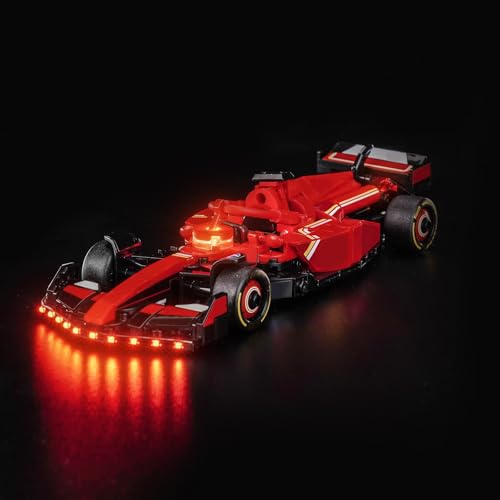 Hilighting Upgraded Led Light Kit Compatible with Lego Ferrari SF24 F1 Race Car Building Set Lights Decoration Compatible with Lego 77242 Model Not Included - Image 1