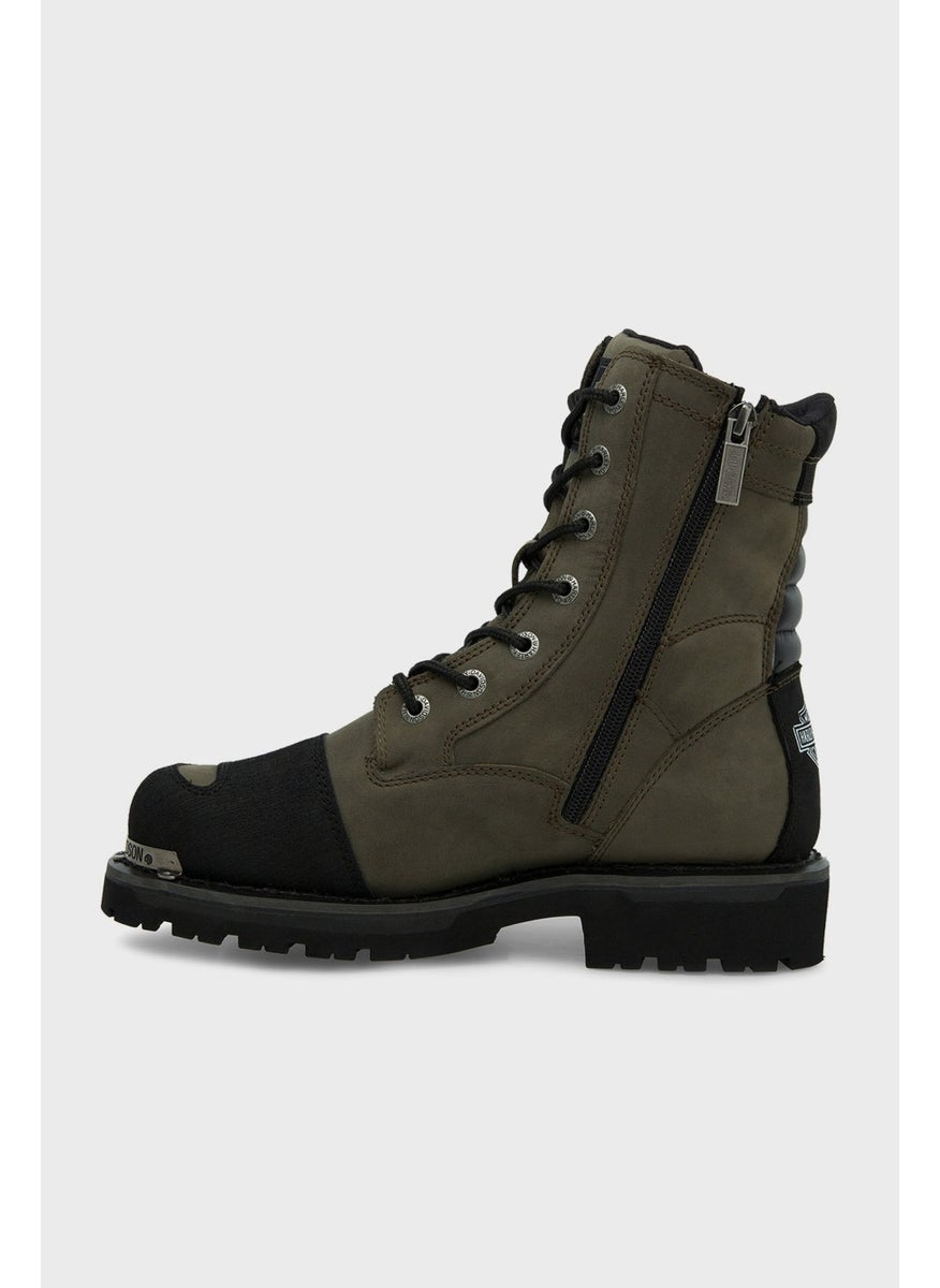 HARLEY DAVIDSON Riddick Olive Leather Boots  - Image 2