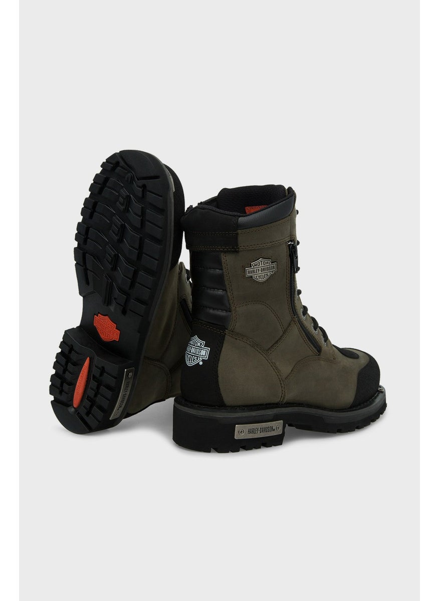 HARLEY DAVIDSON Riddick Olive Leather Boots  - Image 4