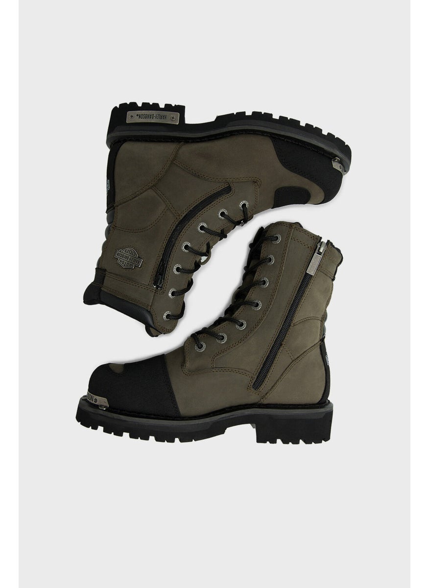 HARLEY DAVIDSON Riddick Olive Leather Boots  - Image 5