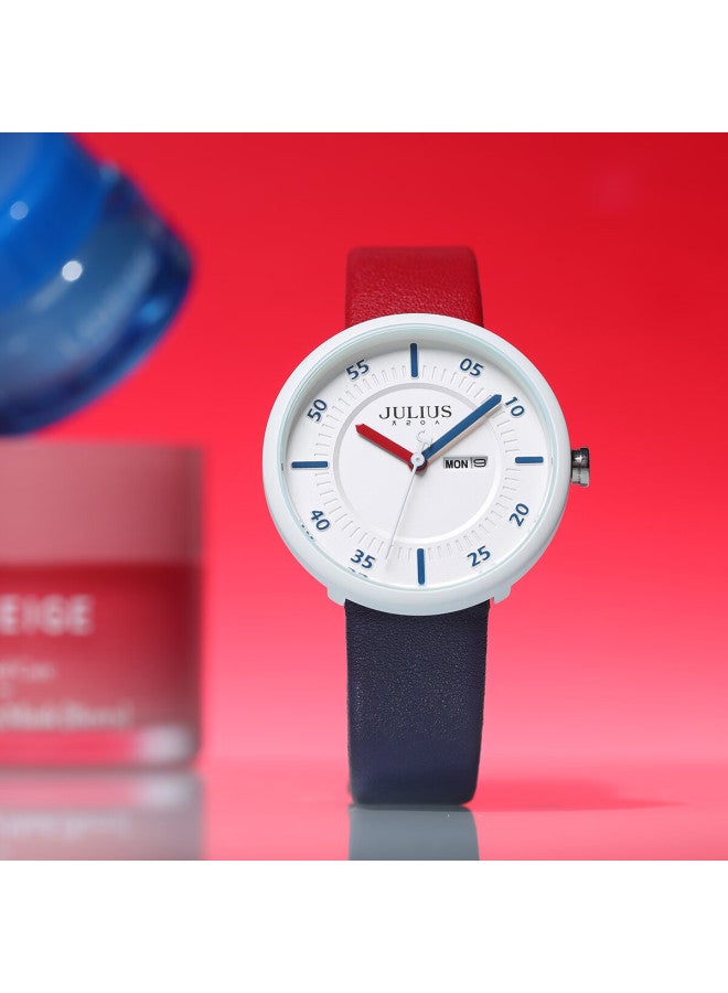 Julius Women's Watch - Fashionable Macaron Colorblock Quartz Waterproof Ladies Watch, Perfect Day Gift For Women - Image 5