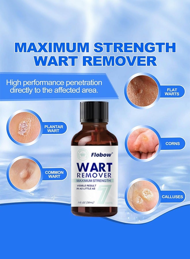 Flobow Wart Remover Liquid Herbal Ingredients Safe Body Warts Treatment for Acne Moles Scar Wart Treatment Wart Remover Oil for Face Body Wart Remover Gel 30ml  - Image 3