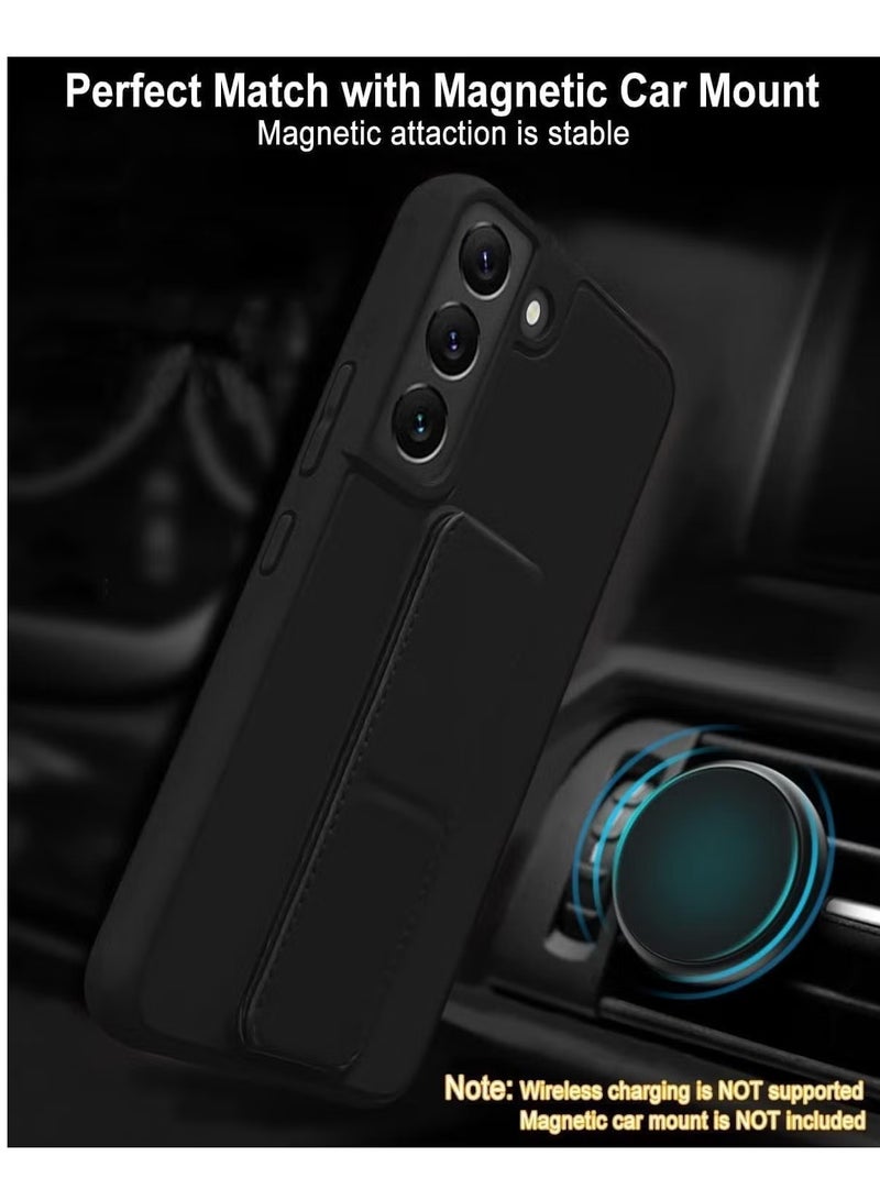 ELTRAZONE Samsung Galaxy A25 Back Stand Case Cover – Magnetic Holder Soft Silicone Case with Horizontal & Vertical Kickstand, Wrist Strap – Full Protection, Scratch Resistance, Matte Finish for Samsung Galaxy A25 - Image 4