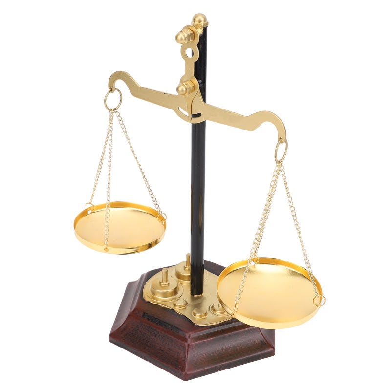 Vintage Balance Scale: Iron Sturdy Construction - Exquisite Handcrafted Antique Scale Ornament for Retro Home, Office Desk, Living Room & Foyer Decor - Image 5