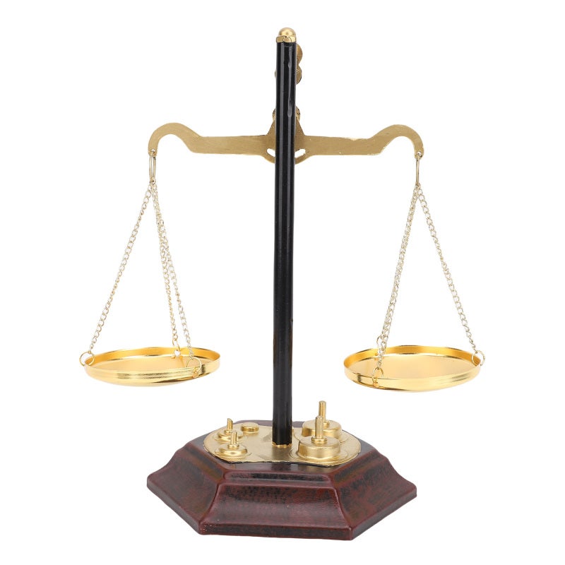 Vintage Balance Scale: Iron Sturdy Construction - Exquisite Handcrafted Antique Scale Ornament for Retro Home, Office Desk, Living Room & Foyer Decor - Image 3