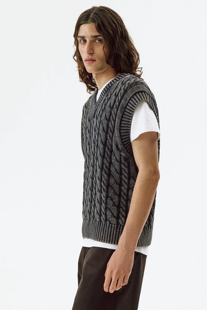 H&M Relaxed Fit Cotton sweater vest