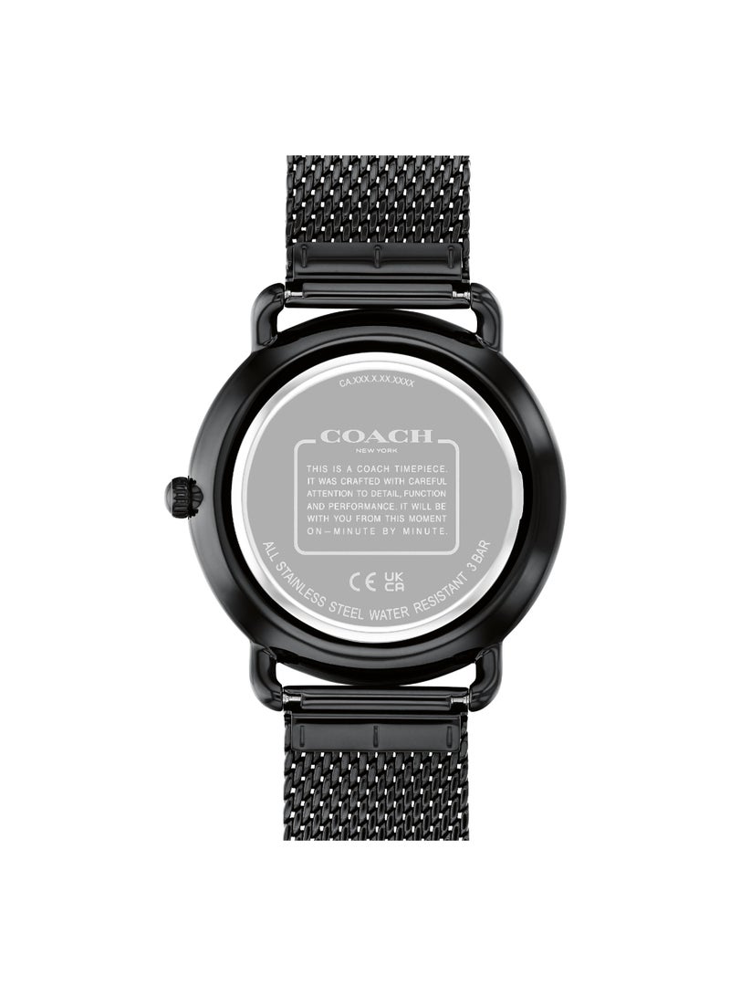 Coach Two-Hand for Men  Collection with Black Stainless Steel Bracelet - 14602720 - Image 2