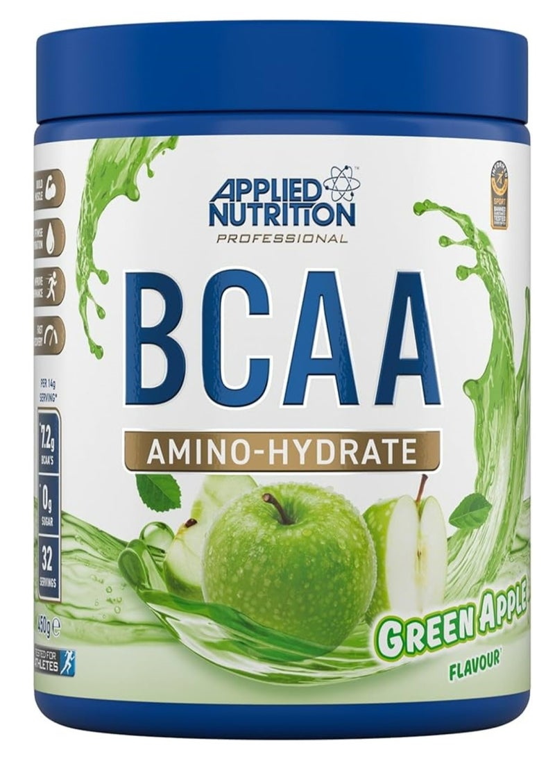 Applied Nutrition Bcaa Amino Hydrate 450 Grams, Green Apple