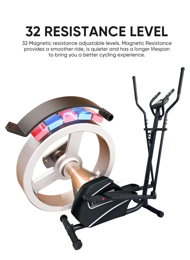 JC BUCKMAN - Rear Driven Elliptical Training Machine/ Stepper For Home Use Ultra Quiet With 32 Levels of Magnetic Resistance - Image 1