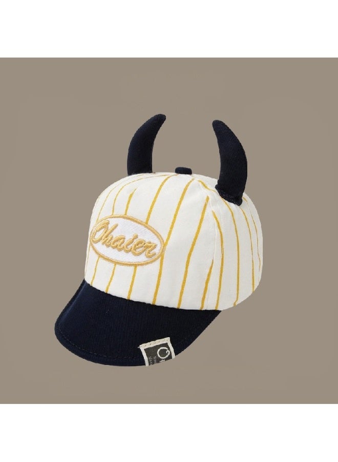 نيبمينينت قبعة أطفال كيوت بسلسلة البيج مع حافة بشكل منقار البط