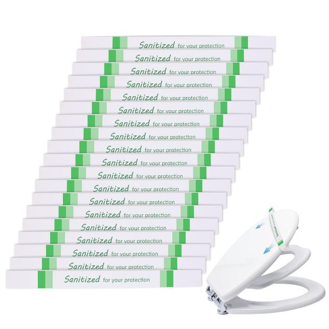 PRINTED TOILET SEAT BANDTOILET SEAT STRIPSPAPERCASE OF 1000165 INCH LONG X 1375 INCH WIDE
