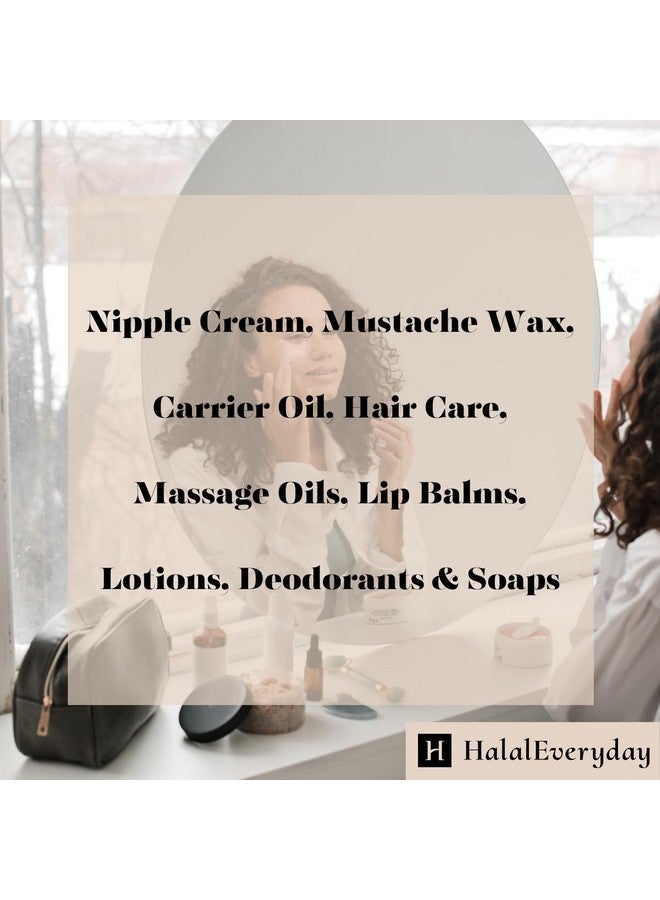 Lanolin (Anhydrous) - Ultra Refined Butter - Use for Lotion, Cream, Lip Balm, Oil, Stick, or Body Butter 4oz - Natural Nipple cream - lip balm By HalalEveryday®