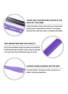 YOSOO Hair Cutter Comb Dual Side Haircut Scissor Hair Cutting Trimming Comb With Stainless Steel Blade Hair Grooming Shaper Tool For Long Or Short Hair (1)  - Image 5