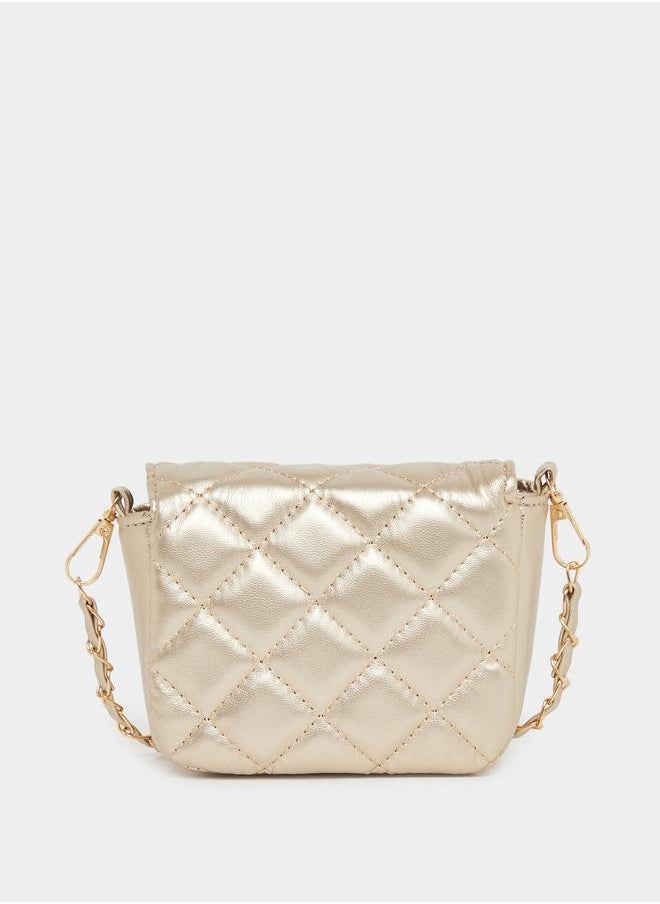 Styli Styli Quilted Crossbody Bag with Chain Strap  - Image 2