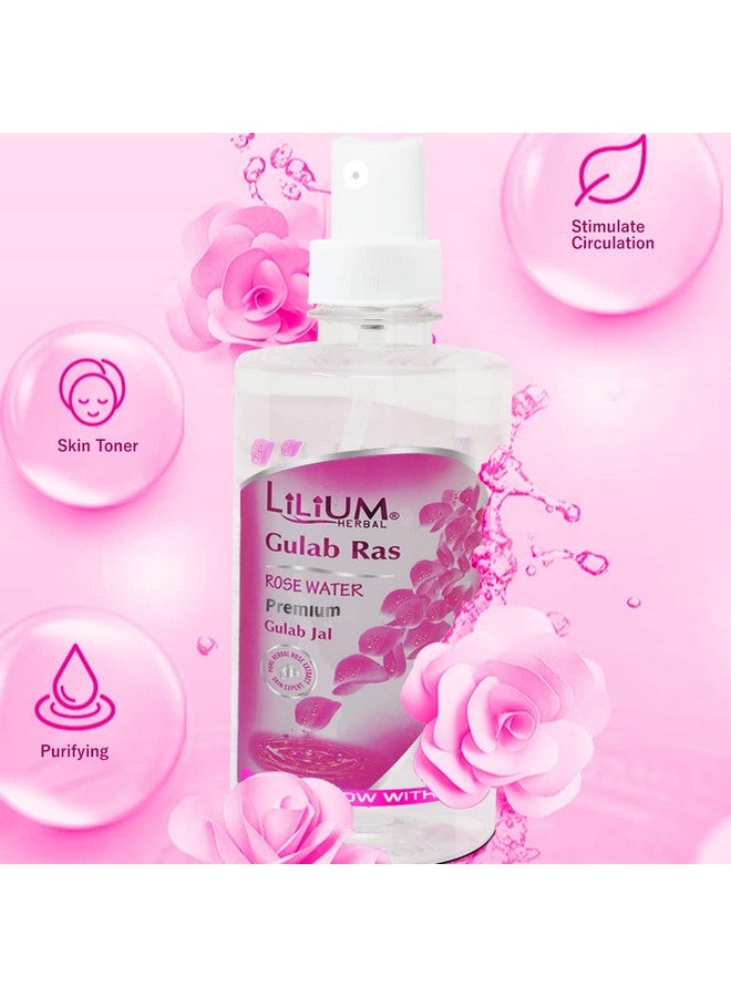 Lilium Pure & Natural Rose Water With Original Rose Frangrance, 500ml, Pack of 2 - Image 3
