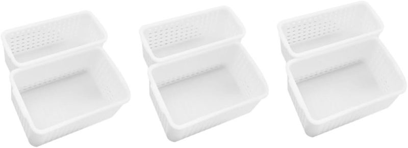 2 Miniature Dollhouse Storage Baskets Simulation Models for Creative Play Smooth Design House Decor - Image 1