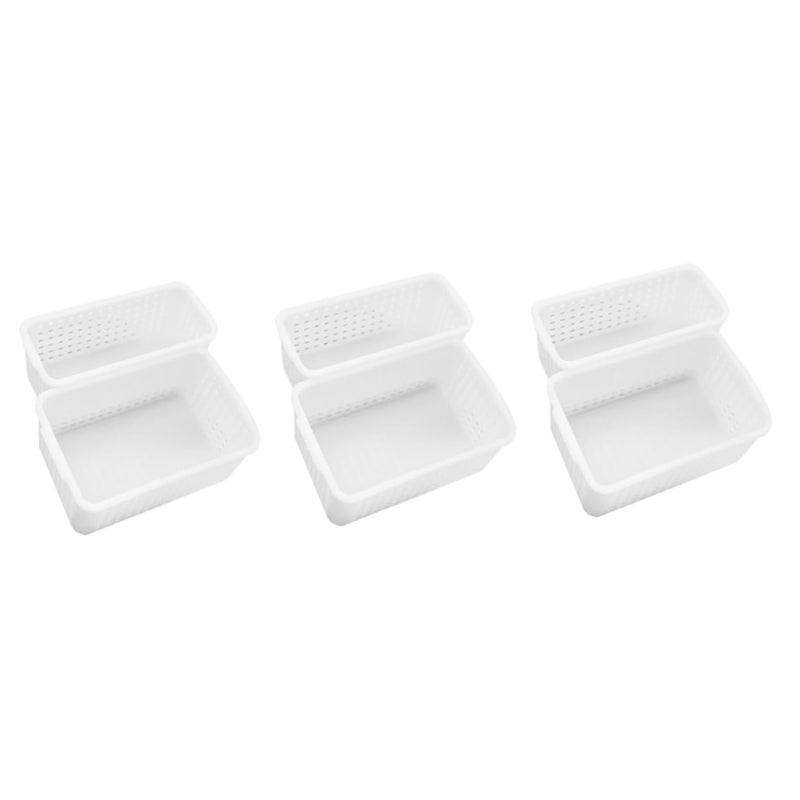 2 Miniature Dollhouse Storage Baskets Simulation Models for Creative Play Smooth Design House Decor - Image 2