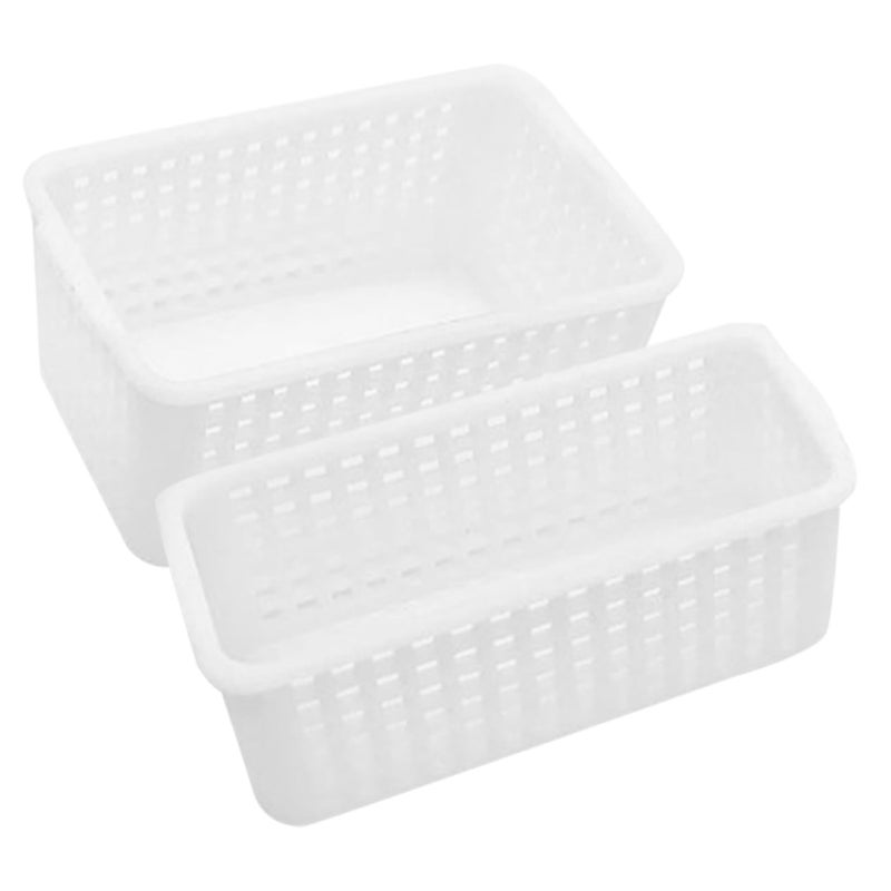 2 Miniature Dollhouse Storage Baskets Simulation Models for Creative Play Smooth Design House Decor - Image 5