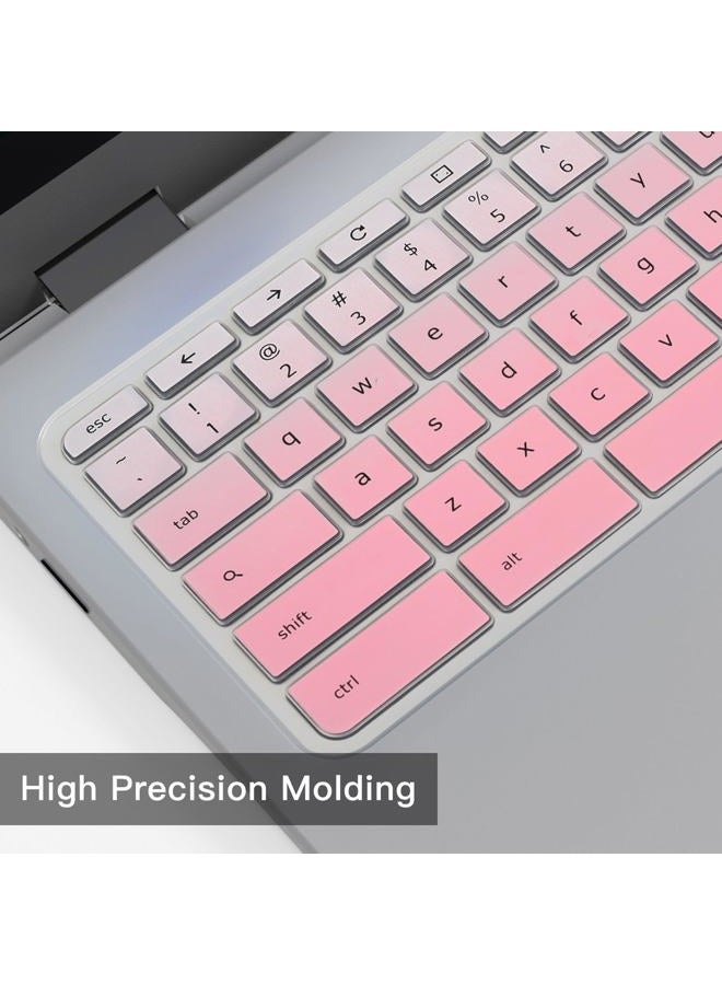 CaseBuy Keyboard Cover for Acer Chromebook Spin 11 311 C733 CP311 511 512/Chromebook 11 CB3-131 CB3-132 CB5-132T/Chromebook Spin CP713 CB5-312T/Acer Chromebook 14 15 inch -Gradual Pink - Image 4