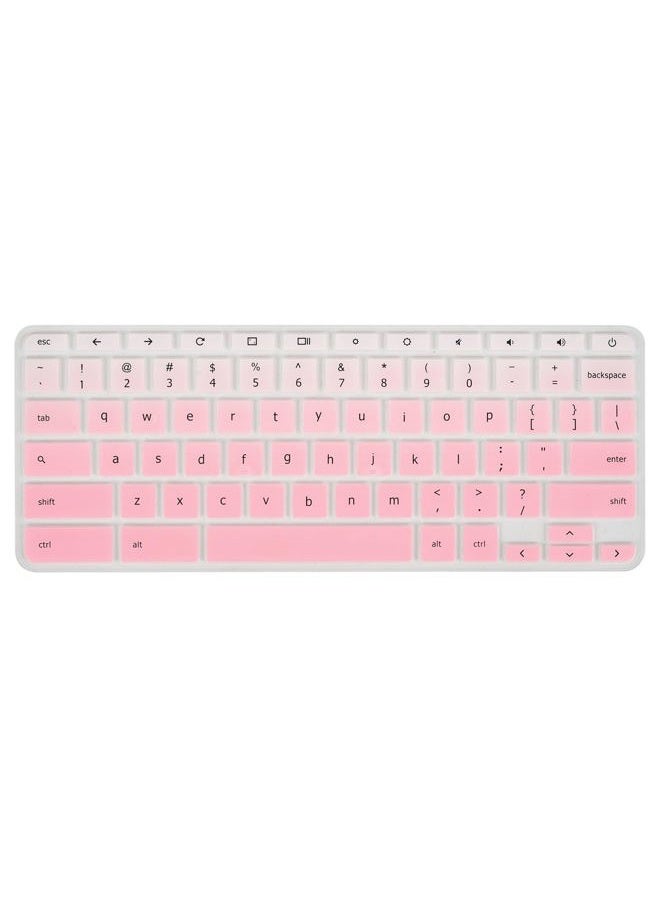 CaseBuy Keyboard Cover for Acer Chromebook Spin 11 311 C733 CP311 511 512/Chromebook 11 CB3-131 CB3-132 CB5-132T/Chromebook Spin CP713 CB5-312T/Acer Chromebook 14 15 inch -Gradual Pink - Image 1