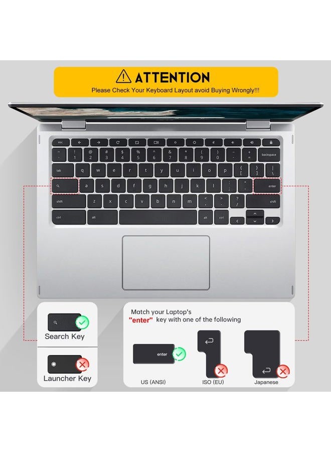 CaseBuy Keyboard Cover for Acer Chromebook Spin 11 311 C733 CP311 511 512/Chromebook 11 CB3-131 CB3-132 CB5-132T/Chromebook Spin CP713 CB5-312T/Acer Chromebook 14 15 inch -Gradual Pink - Image 2