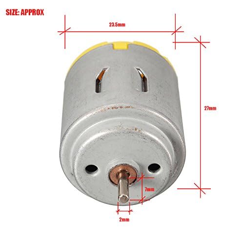 pgsa2z™ 5 pcs 3-6v micro r260 dc motor for diy toy four-wheel scientific experiments- Multi color - Image 4
