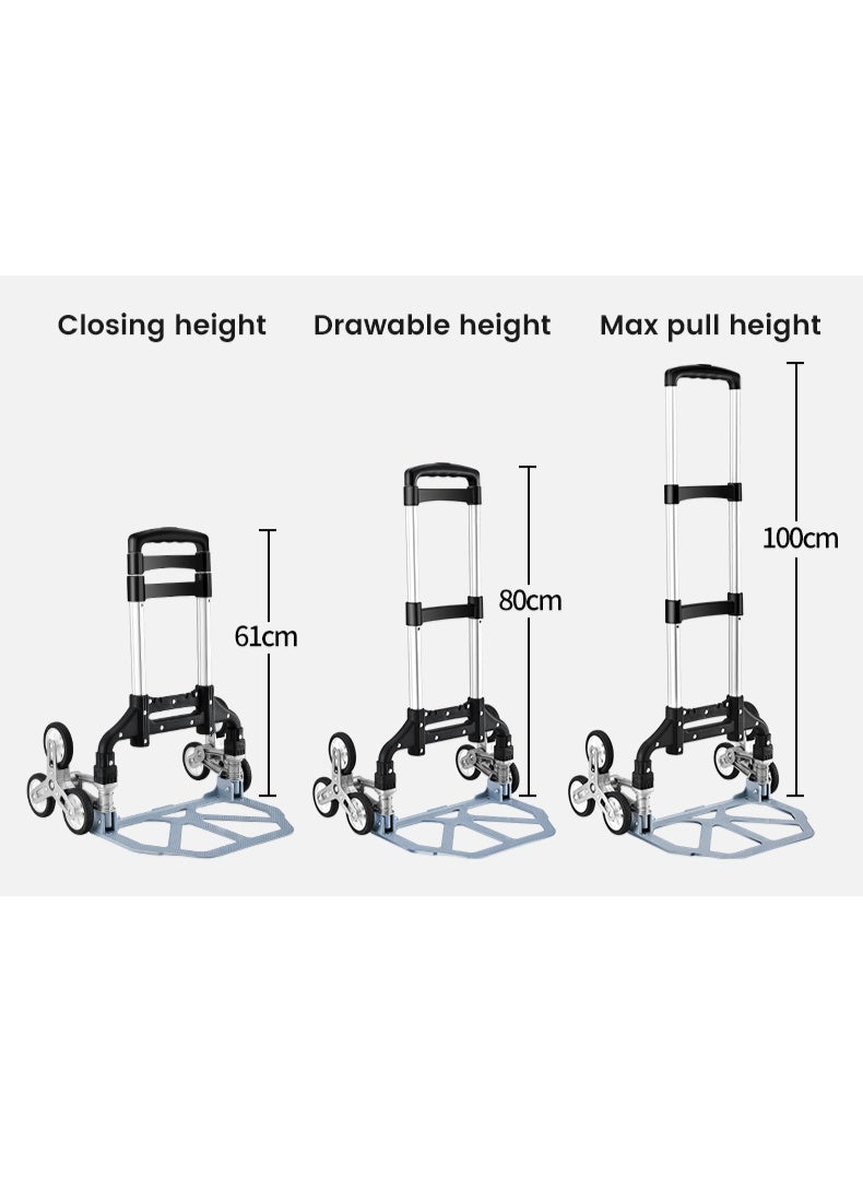 Visio Portable Folding Trolley with Stair-Climbing Wheels – Lightweight and Easy to Store  - Image 5