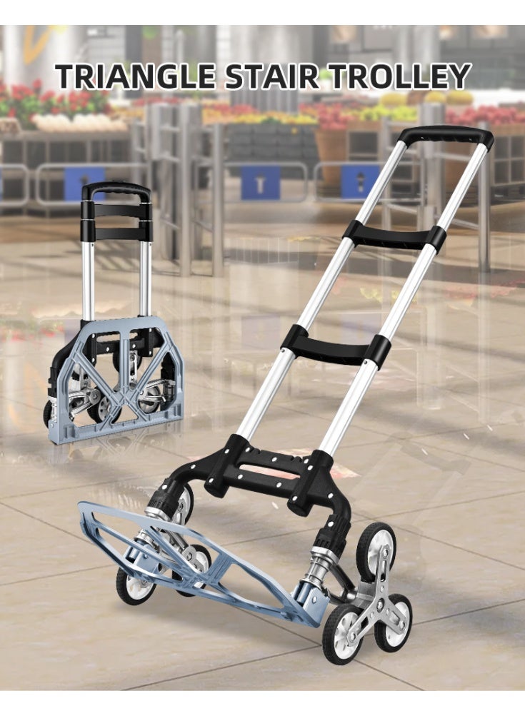 Visio Portable Folding Trolley with Stair-Climbing Wheels – Lightweight and Easy to Store  - Image 2