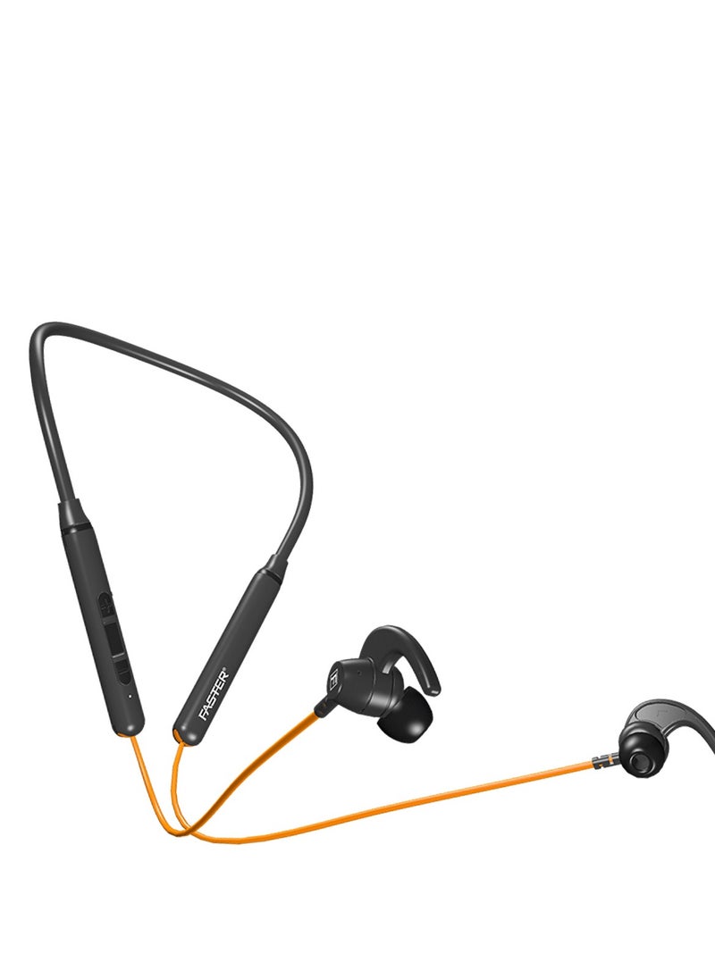 Faster - Gaming Neckband in-Ear Bluetooth with 25HRS Playtime, ASAP Charge, ENx Tech Crystal-Clear Calls Noise Cancelling, Signature Sound, BT v5.2, Dual Pairing, IPX5, with Microphone USB-C Fast Charging - Image 1