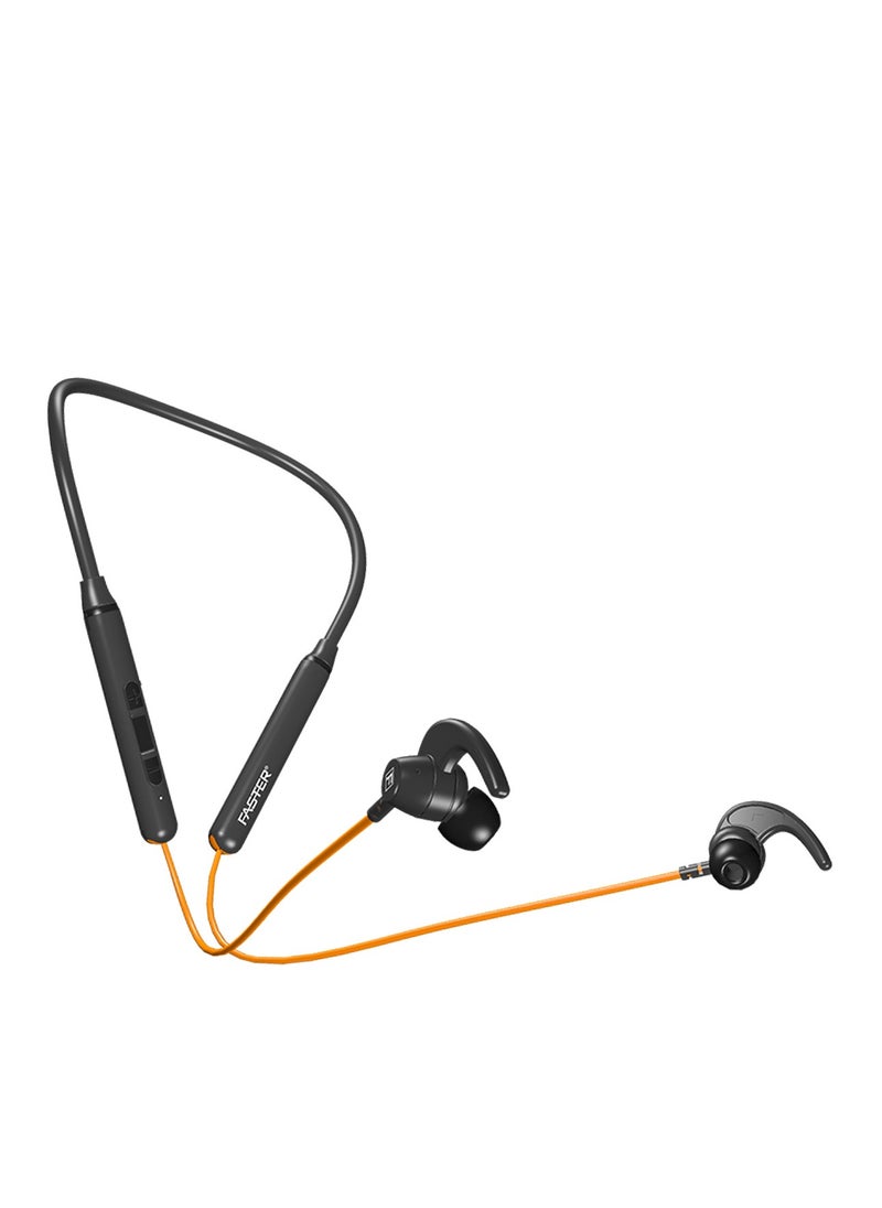 Faster - Gaming Neckband in-Ear Bluetooth with 25HRS Playtime, ASAP Charge, ENx Tech Crystal-Clear Calls Noise Cancelling, Signature Sound, BT v5.2, Dual Pairing, IPX5, with Microphone USB-C Fast Charging - Image 1
