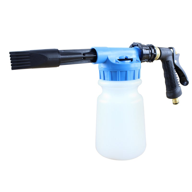Car Wash Foam Sprayer: Blue ABS Material, No Leakage, Adjustable Nozzle - Durable Design, Time Saving for Vehicle Cleaning Driveways Decks Roofs - Image 1
