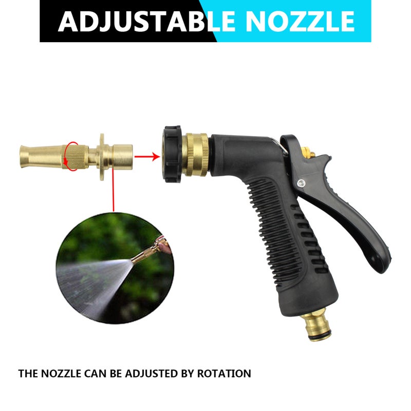 Car Wash Foam Sprayer: Blue ABS Material, No Leakage, Adjustable Nozzle - Durable Design, Time Saving for Vehicle Cleaning Driveways Decks Roofs - Image 2
