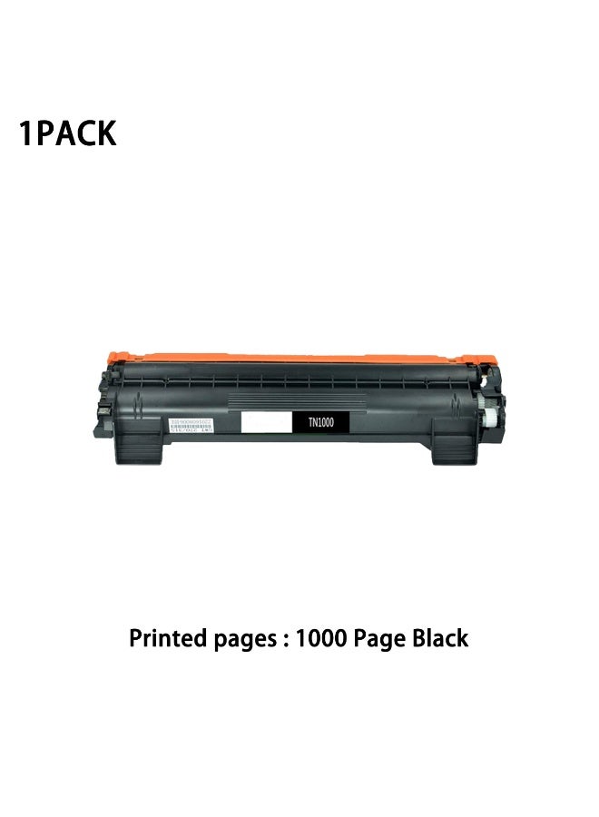 TN-1000 Compatible Black Toner Cartridge 1-Pack for HL-1110 HL-1210W DCP-1510 DCP-1610W MFC-1810 MFC-1815 MFC-1910W - Image 1