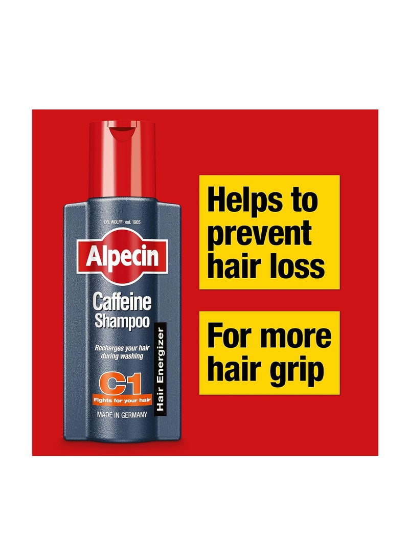 Alpecin Alpecin Caffeine Liquid Scalp Tonic 2 Packs + 1 Free C1 Shampoo Strengthen Hair Roots, Reduces Hair Loss And Energize Hair and Scalp | 2x200ml & 1x250ml (Pack 2+1 Free) - Image 3