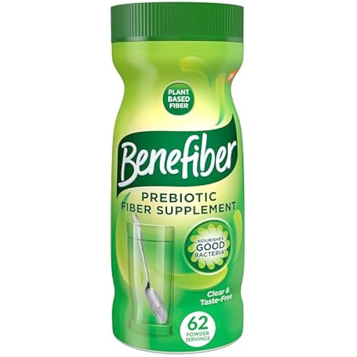 Benefiber Daily Prebiotic Fiber Supplement Powder for Digestive Health, Daily Fiber Powder, Unflavored - 62 Servings (8.7 Ounces) - Image 1