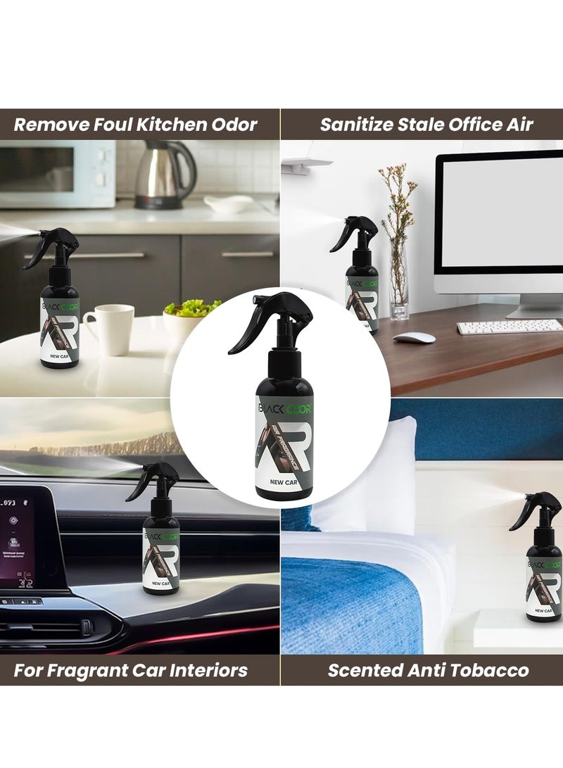 بخاخ معطر جو برائحة سوداء - رائحة سيارة جديدة، 120 مل غير سام وقائم على الزيوت العطرية - Image 5