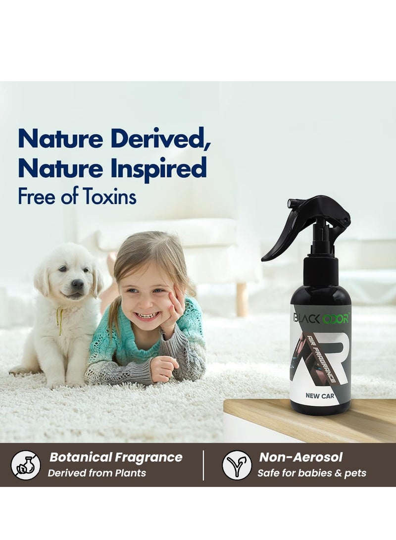 بخاخ معطر جو برائحة سوداء - رائحة سيارة جديدة، 120 مل غير سام وقائم على الزيوت العطرية - Image 3