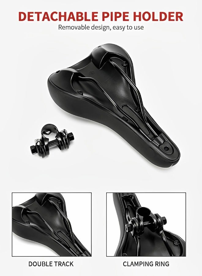 GROIC Comfortable Bike Saddle Mountain Bicycle Seat, Waterproof Breathable Slim Side Profession Road Bike Seat Outdoor Cycling Cushion Pad Soft Memory Foam Cushion - Image 5