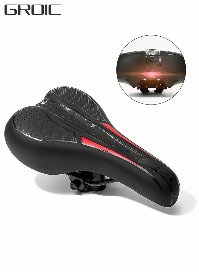 GROIC Comfortable Bike Saddle Mountain Bicycle Seat, Waterproof Breathable Slim Side Profession Road Bike Seat Outdoor Cycling Cushion Pad Soft Memory Foam Cushion - Image 1