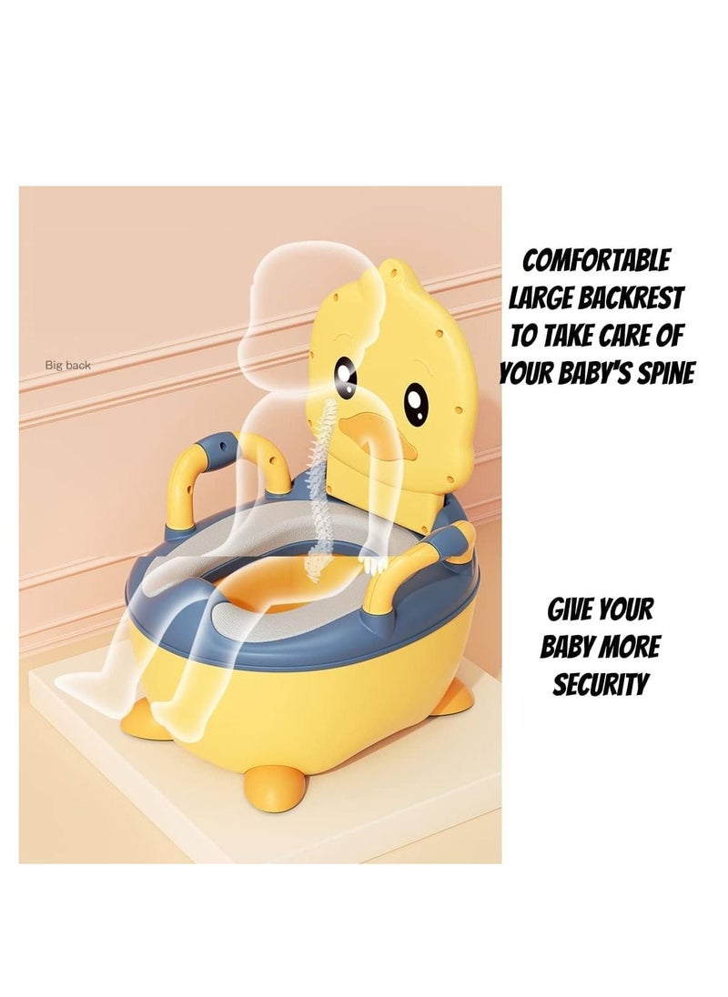 Arabest Baby Potty Training Seat, Potty Toilet Trainer with Handles, Toddler Kids Potty Chair with High Back Support  Lid Removable Potty Pot Pink  - Image 4