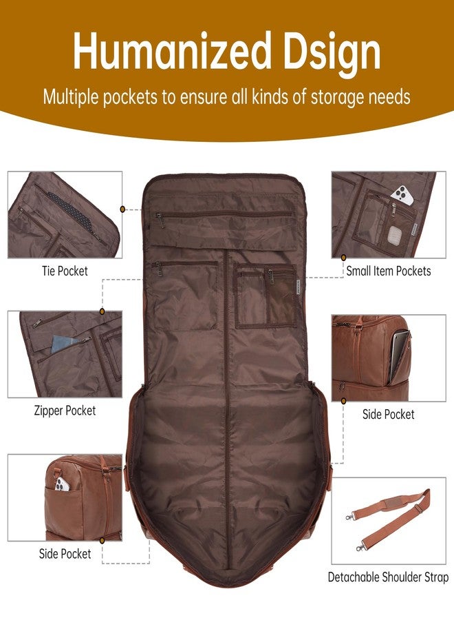 seyfocnia Convertible Travel Garment Bag,Carry on Garment Duffel Bag for Men Women - 2 in 1 Hanging Suitcase Suit Business Travel Bag - Image 3