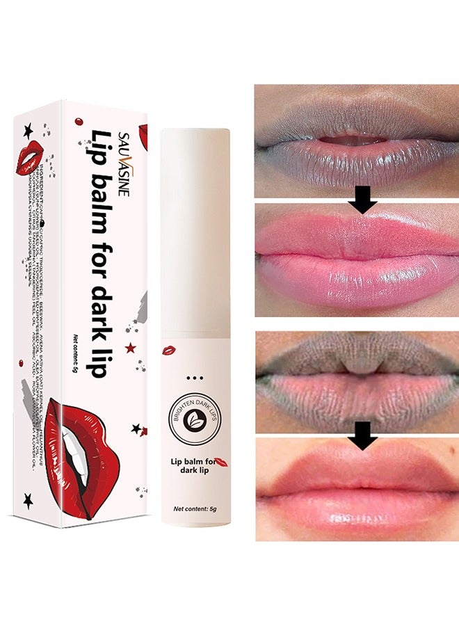 سوفازين مرطب الشفاه للشفاه الداكنة ، مقشر تفتيح الشفاه السحري ، تتلاشى التصبغ الأسود الداكن ، مرطب الشفاه الوردي الباهت ، تقشير مرطب مضاد للتشقق - Image 1